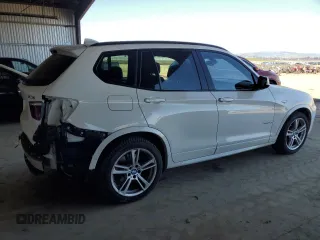 2013 BMW X3 xDrive35i with VIN 5UXWX7C54DL978591, listed as a Copart auction lot 46570455 with 99,671 mi miles and Salvage Title. Bid and sale history available at DreamBid. Image 3.