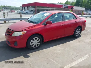 2011 Toyota Corolla L with VIN JTDBU4EE6B9135393, listed as a IAAI auction lot 42161648 with 267,437 mi miles. Bid and sale history available at carsss.com. Image 2.