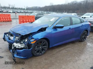 2020 Honda Civic Sedan Sport with VIN 2HGFC2F85LH588246, listed as a IAAI auction lot 41209597 with 45,220 mi miles. Bid and sale history available at carsss.com. Image 17.