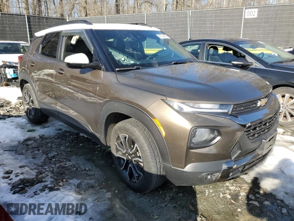 2022 Chevrolet TrailBlazer ACTIV with VIN KL79MVSL4NB074661, listed as a Copart auction lot 87521405 with 45,969 mi miles and Salvage Title. Bid and sale history available at carsss.com. Image 4.