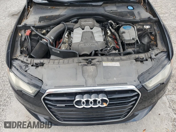 2012 Audi A6 Premium Plus with VIN WAUGGAFC4CN148934, listed as a Copart auction lot 56935325 with 113,050 mi miles and Non repairable. Bid and sale history available at DreamBid. Image 11.