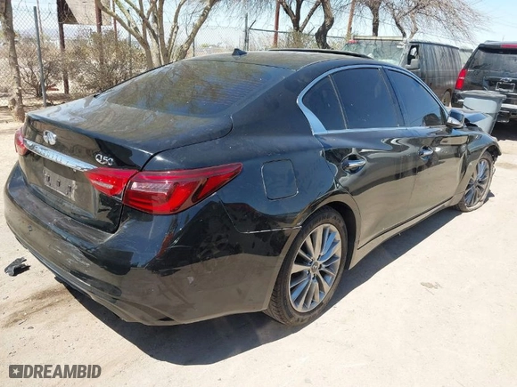 2019 Infiniti Q50 3.0t LUXE with VIN JN1EV7AP6KM511707, listed as a IAAI auction lot 41903978 with 101,893 mi miles. Bid and sale history available at carsss.com. Image 4.