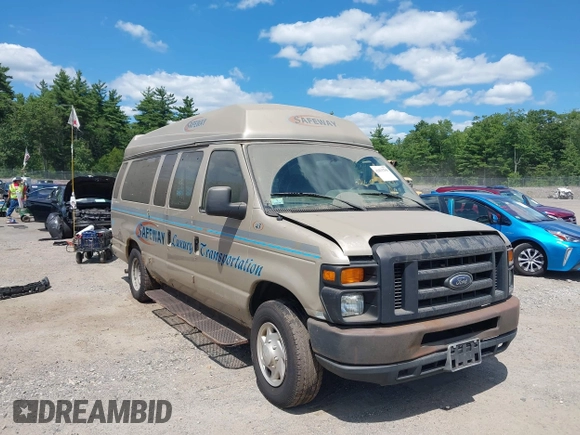 2013 Ford Econoline Cargo Commercial with VIN 1FTNS2EW8DDA88142, listed as a IAAI auction lot 42815258 with 326,304 mi miles and . Bid and sale history available at DreamBid. Image 1.