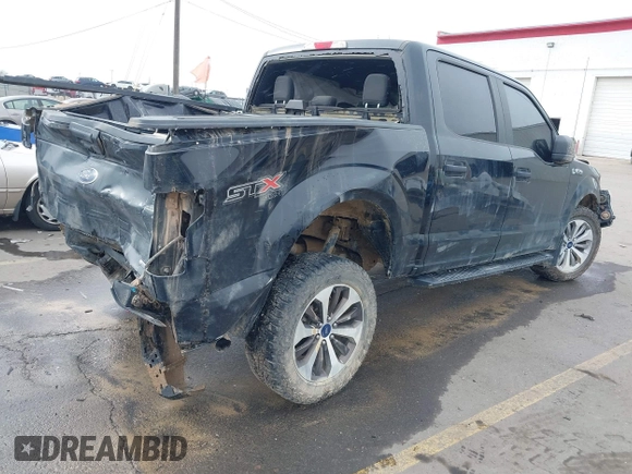 2018 Ford F-150 XL with VIN 1FTEW1EP6JKF10214, listed as a IAAI auction lot 41528410 with 52,244 mi miles and . Bid and sale history available at carsss.com. Image 4.