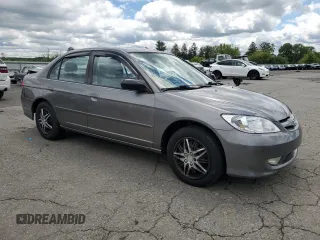 2004 Honda Civic LX z VIN 2HGES16514H556393, wystawiony jako Copart lot #58419375 z przebiegiem 153 990 mil mil oraz Szkoda całkowita • Salvage title. Historia ofert i sprzedaży dostępna na DreamBid. Obrazek 4.