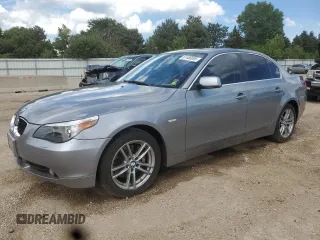 2007 BMW 5 Series 525xi with VIN WBANF33507CW69355, listed as a Copart auction lot 61480095 with 167,972 mi miles and Salvage title. Bid and sale history available at DreamBid. Image 1.