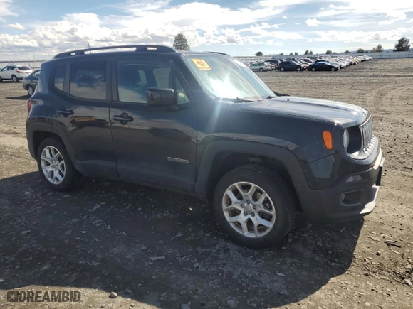 2018 Jeep Renegade Latitude with VIN ZACCJBBB0JPH56945, listed as a Copart auction lot 50449385 with 76,939 mi miles and Salvage Title. Bid and sale history available at carsss.com. Image 4.