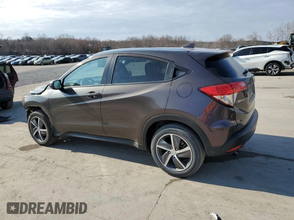 2021 Honda HR-V EX with VIN 3CZRU6H54MM726200, listed as a Copart auction lot 50917655 with 35,893 mi miles and Salvage Title. Bid and sale history available at carsss.com. Image 2.