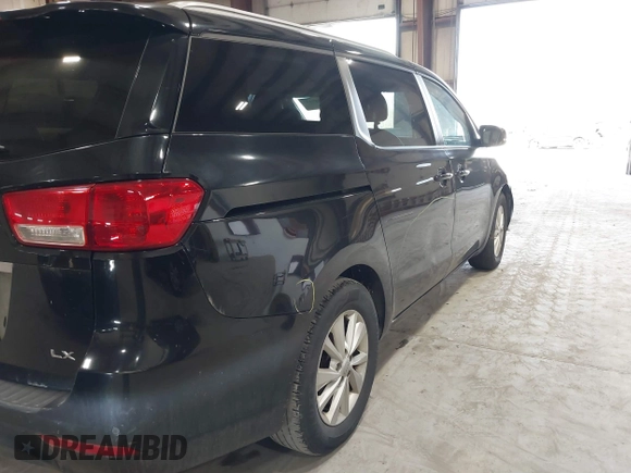 2016 Kia Sedona LX with VIN KNDMB5C10G6209405, listed as a IAAI auction lot 41849437 with 190,141 mi miles. Bid and sale history available at carsss.com. Image 12.