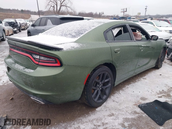 2021 Dodge Charger SXT with VIN 2C3CDXBG5MH570330, listed as a IAAI auction lot 41558328 with 119,828 mi miles. Bid and sale history available at carsss.com. Image 4.