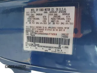 1997 Ford F-150 XL with VIN 1FTDX1866VKA77253, listed as a IAAI auction lot 42448287 with 122,540 mi miles and . Bid and sale history available at DreamBid. Image 9.