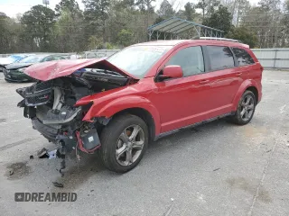 2017 Dodge Journey Crossroad Plus z VIN 3C4PDCGG4HT613860, wystawiony jako Copart lot #58511275 z przebiegiem Nie podano mil oraz Szkoda całkowita • Salvage title. Historia ofert i sprzedaży dostępna na DreamBid. Obrazek 1.