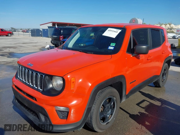 2020 Jeep Renegade Sport with VIN ZACNJAAB8LPL86428, listed as a IAAI auction lot 40952668 with 111,605 mi miles and . Bid and sale history available at carsss.com. Image 18.