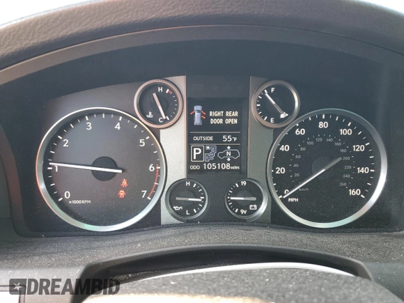 2015 Lexus LX 570 with VIN JTJHY7AX9F4166130, listed as a Copart auction lot 43653595 with 105,108 mi miles and Salvage Title. Bid and sale history available at DreamBid. Image 9.
