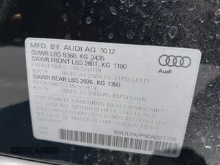 2013 Audi Q5 Premium Plus with VIN WA1LFAFP6DA031799, listed as a IAAI auction lot 42472574 with 139,319 mi miles and . Bid and sale history available at DreamBid. Image 9.