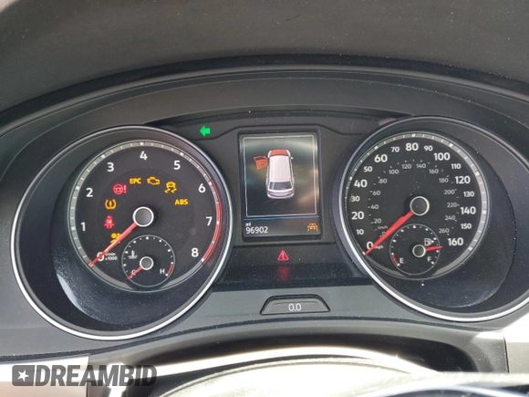 2019 Volkswagen Atlas SE with VIN 1V2UR2CA1KC518092, listed as a Copart auction lot 57265695 with 96,902 mi miles and Salvage title. Bid and sale history available at DreamBid. Image 9.