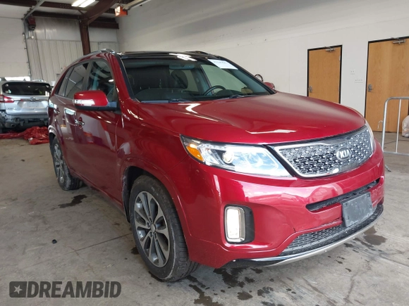 2014 Kia Sorento SX Limited with VIN 5XYKW4A78EG465167, listed as a IAAI auction lot 42149684 with 122,758 mi miles. Bid and sale history available at carsss.com. Image 1.