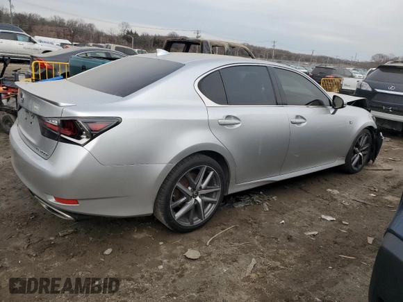 2017 Lexus GS with VIN JTHBA1BL8HA003798, listed as a Copart auction lot 43376205 with 66,541 mi miles and Salvage Title. Bid and sale history available at carsss.com. Image 3.
