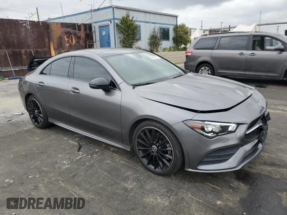 2020 Mercedes-Benz CLA 250 with VIN W1K5J4GB5LN103476, listed as a Copart auction lot 50691265 with 63,096 mi miles and Salvage Title. Bid and sale history available at DreamBid. Image 4.