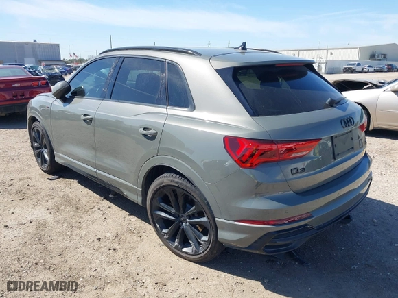2020 Audi Q3 S line Premium Plus with VIN WA1EECF38L1089559, listed as a IAAI auction lot 41715264 with 74,192 mi miles. Bid and sale history available at carsss.com. Image 3.