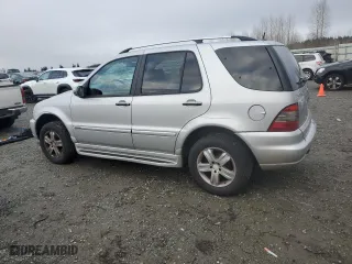 2005 Mercedes-Benz M-Class 3.7L with VIN 4JGAB57E35A541490, listed as a Copart auction lot 43761635 with 0 mi miles and Salvage Title. Bid and sale history available at carsss.com. Image 2.
