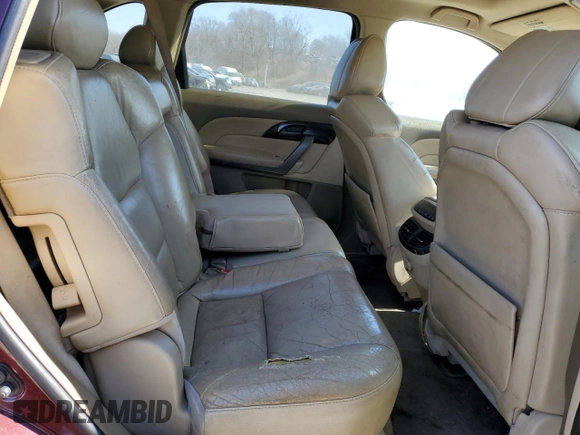 2007 Acura MDX Tech Pkg with VIN 2HNYD28367H526666, listed as a Copart auction lot 45125285 with 208,405 mi miles and Salvage Title. Bid and sale history available at carsss.com. Image 11.