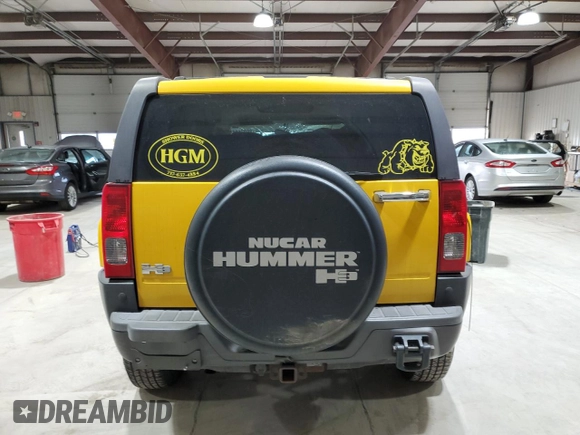 2007 Hummer H3 SUV with VIN 5GTDN13E478149936, listed as a Copart auction lot 85971444 with 95,880 mi miles and Salvage Title. Bid and sale history available at DreamBid. Image 6.