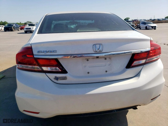 2014 Honda Civic Sedan EX-L with VIN 19XFB2F96EE083549, listed as a Copart auction lot 52449045 with 170,239 mi miles and Salvage Title. Bid and sale history available at carsss.com. Image 6.