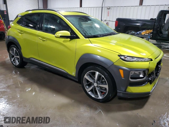 2019 Hyundai Kona Ultimate with VIN KM8K5CA54KU251357, listed as a Copart auction lot 48055745 with 65,021 mi miles and Salvage Title. Bid and sale history available at carsss.com. Image 4.