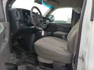 2014 Chevrolet Express Passenger LT with VIN 1GAZG1FG3E1205688, listed as a Copart auction lot 50937455 with 125,906 mi miles and Salvage title. Bid and sale history available at DreamBid. Image 7.