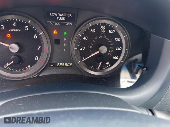 2007 Lexus ES 330 with VIN JTHBJ46G872128159, listed as a Copart auction lot 42417295 with 225,302 mi miles and Clean Title. Bid and sale history available at DreamBid. Image 8.