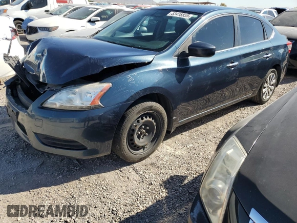 2013 Nissan Sentra S with VIN 3N1AB7AP5DL659304, listed as a Copart auction lot 52418855 with 117,475 mi miles and Salvage Title. Bid and sale history available at DreamBid. Image 1.