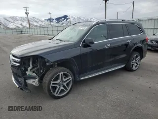 2019 Mercedes-Benz GLS 550 with VIN 4JGDF7DE1KB185693, listed as a Copart auction lot 48807845 with 69,060 mi miles and Salvage Title. Bid and sale history available at DreamBid. Image 1.