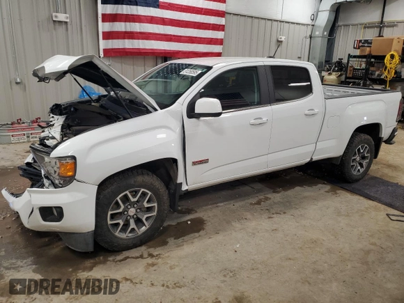 2018 GMC Canyon 4WD SLT with VIN 1GTG6DEN3J1241720, listed as a Copart auction lot 51258595 with 31,969 mi miles and Salvage Title. Bid and sale history available at carsss.com. Image 1.
