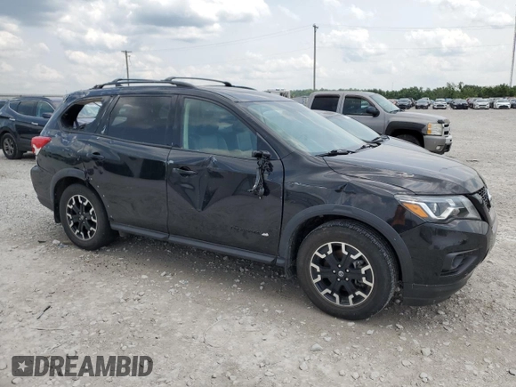 2020 Nissan Pathfinder SL with VIN 5N1DR2CM0LC650835, listed as a Copart auction lot 60053525 with 34,787 mi miles and Salvage title. Bid and sale history available at DreamBid. Image 4.