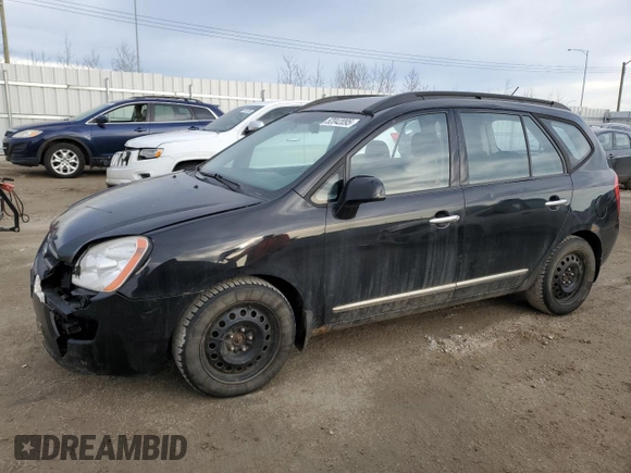 2008 Kia Rondo LX with VIN KNAFG526587200683, listed as a Copart auction lot 52042095 with 207,574 mi miles and Salvage Title. Bid and sale history available at carsss.com. Image 1.