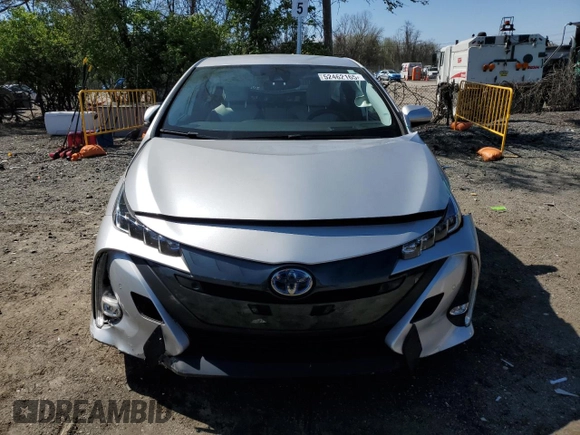 2020 Toyota Prius Prime LE with VIN JTDKARFP3L3129111, listed as a Copart auction lot 52462165 with 56,015 mi miles and Salvage Title. Bid and sale history available at carsss.com. Image 5.