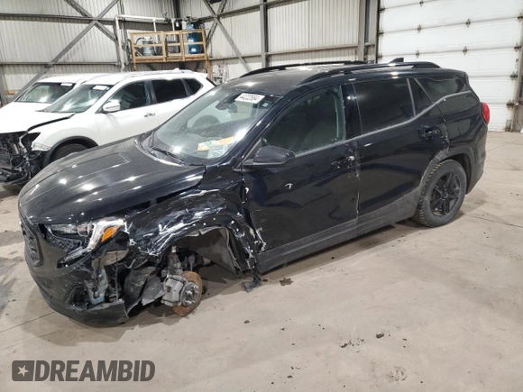 2020 GMC Terrain SLE with VIN 3GKALTEV3LL248921, listed as a Copart auction lot 44222684 with 67,729 mi miles and Salvage Title. Bid and sale history available at carsss.com. Image 1.