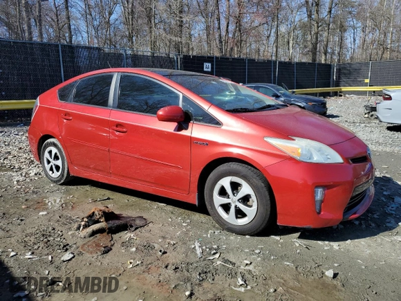 2012 Toyota Prius One with VIN JTDKN3DU5C1560314, listed as a Copart auction lot 49600765 with 114,923 mi miles and Salvage Title. Bid and sale history available at carsss.com. Image 4.