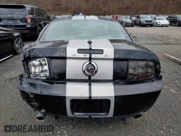 2007 Ford Mustang GT Deluxe with VIN 1ZVHT82H075356342, listed as a Copart auction lot 82543924 with 38,367 mi miles and Salvage Title. Bid and sale history available at carsss.com. Image 6.