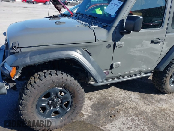 2018 Jeep Wrangler Sport S with VIN 1C4GJXAG4JW283209, listed as a IAAI auction lot 41770557 with 34,041 mi miles and . Bid and sale history available at DreamBid. Image 17.