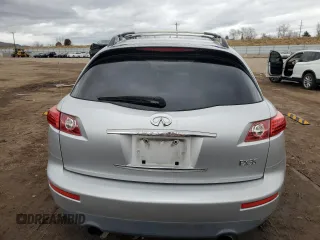 2006 Infiniti FX35 with VIN JNRAS08U56X101993, listed as a Copart auction lot 82839884 with 180,281 mi miles and Clean Title. Bid and sale history available at carsss.com. Image 6.