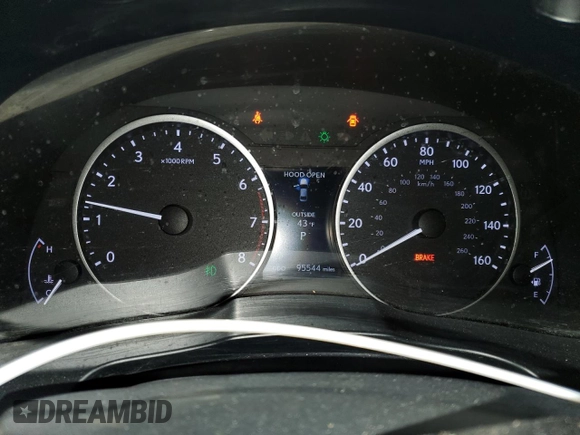 2015 Lexus ES 330 with VIN JTHBK1GG8F2201135, listed as a Copart auction lot 52080285 with 95,544 mi miles and Salvage Title. Bid and sale history available at DreamBid. Image 9.