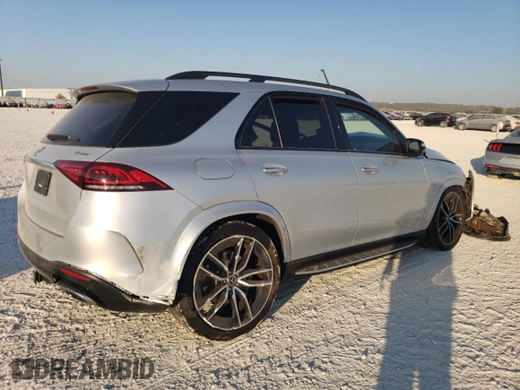2020 Mercedes-Benz GLE 580 with VIN 4JGFB8GB6LA171906, listed as a Copart auction lot 76044924 with Not provided miles and Salvage title. Bid and sale history available at DreamBid. Image 3.