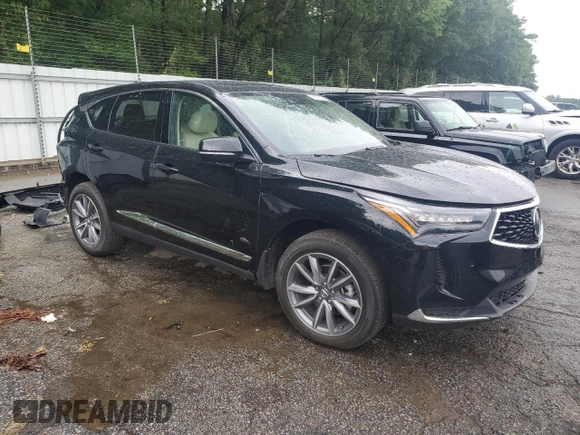 2023 Acura RDX Technology with VIN 5J8TC1H54PL009787, listed as a Copart auction lot 56643025 with 13,003 mi miles and Salvage title. Bid and sale history available at DreamBid. Image 4.