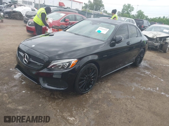 2017 Mercedes-Benz C 43 AMG z VIN 55SWF6EB4HU192587, wystawiony jako IAAI lot #42265221 z przebiegiem 87 243 mil mil oraz . Historia ofert i sprzedaży dostępna na DreamBid. Obrazek 2.