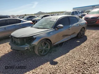 2023 Acura Integra w/A-Spec Technology Package with VIN 19UDE4H65PA010547, listed as a Copart auction lot 46860085 with 56,809 mi miles and Salvage Title. Bid and sale history available at carsss.com. Image 1.