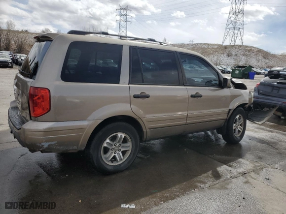 2004 Honda Pilot EX with VIN 2HKYF18544H559034, listed as a Copart auction lot 49908515 with 206,427 mi miles and Salvage Title. Bid and sale history available at carsss.com. Image 3.