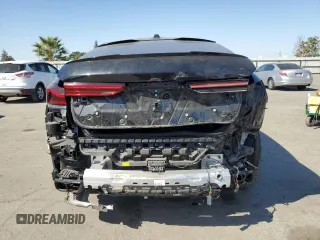 2024 BMW X6 M60i with VIN 5UX43EX04R9S22513, listed as a Copart auction lot 74380844 with 255 mi miles and Salvage Title. Bid and sale history available at carsss.com. Image 6.