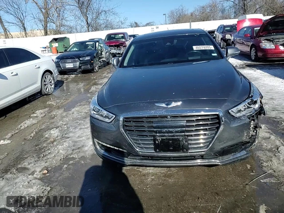 2017 Genesis G90 5.0L Ultimate with VIN KMHG54JH0HU023614, listed as a Copart auction lot 46074205 with 83,591 mi miles and Salvage Title. Bid and sale history available at carsss.com. Image 11.